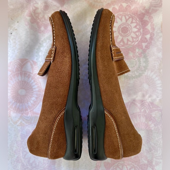 Cole Haan Drivers Brown Size 10 Loafers Suede Leather Waterproof NikeAir - Picture 12 of 15